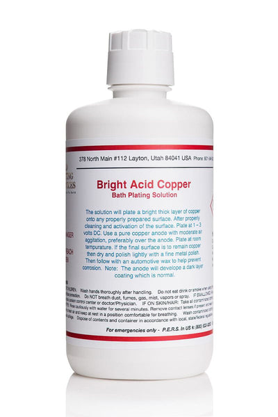 Bright Acid Copper Plating Kit - 1.5 Gal - Caswell Inc
