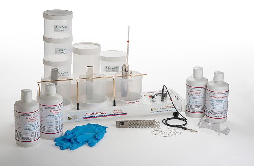 Jewel Master Pro HD Plating Kit - Chemical Package for Gold & Rhodium Plating Jewel Master Pro HD Plating Kit - Chemical Package for Gold & Rhodium Plating