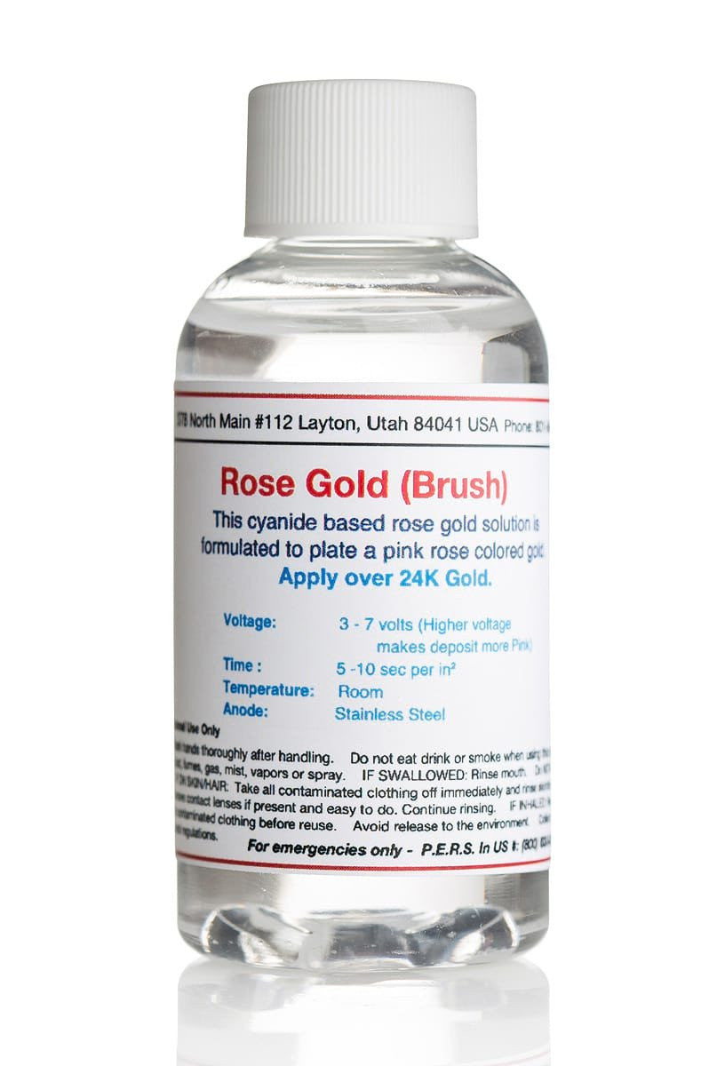 Rose Gold Plating Solution - Brush (Continental US & Canada Only) – Gold  Plating Services