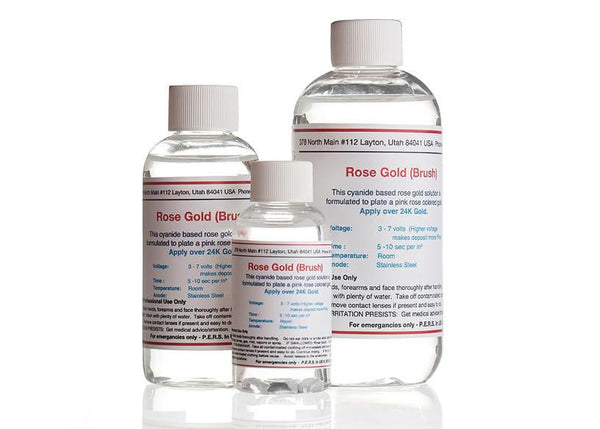 Rose Gold Plating Solution - Brush